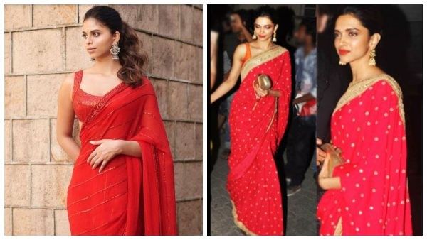 ಕೆಂಪು ಸೀರೆಯುಟ್ಟ ಶಾರುಖ್ ಪುತ್ರಿ ಕಂಡು ದೀಪಿಕಾ ನೆನೆದ ಫ್ಯಾನ್ಸ್ : ವೈರಲ್ ಆದ ಫೋಟೊ ಕಥೆಯೇನು?