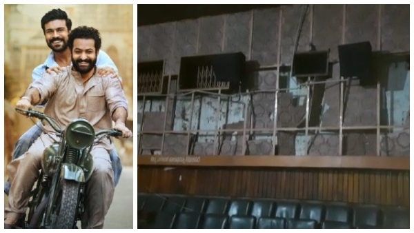 ದಾವಣಗೆರೆ: ತಾಂತ್ರಿಕ ದೋಷದಿಂದ RRR ಸಿನಿಮಾ ಪ್ರದರ್ಶನ ರದ್ದು: ಚಿತ್ರಮಂದಿರ ಗಾಜುಗಳು ಪುಡಿ-ಪುಡಿ