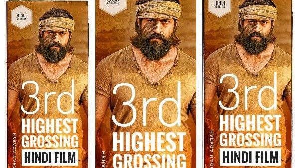 KGF 2: ಅತಿ ಹೆಚ್ಚು ಗಳಿಕೆ ಕಂಡ ಬಾಲಿವುಡ್‌ನ 3ನೇ ಸಿನಿಮಾ: ಹಿಂದಿಕ್ಕಿದ ಸಿನಿಮಾಗಳೆಷ್ಟು?