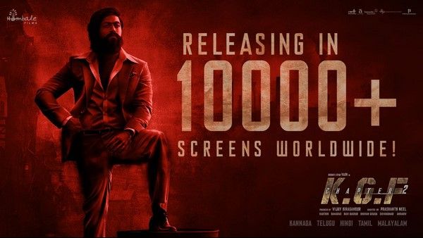 KGF 2: ಇದೇ ಫೈನಲ್.. 10 ಸಾವಿರ ಸ್ಕ್ರೀನ್‌ಗಳಲ್ಲಿ 'ಕೆಜಿಎಫ್ 2' ರಿಲೀಸ್