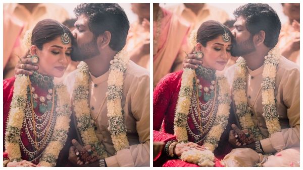 ನಯನತಾರ ವಿಗ್ನೇಶ್ ಶಿವನ್ ಮದುವೆ ಫೊಟೋ ಔಟ್: ಪತ್ನಿಗೆ ಮುತ್ತಿಟ್ಟ ಪತಿ!