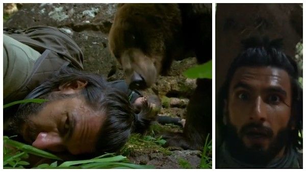 ಜೀವ ಉಳಿಸಿಕೊಳ್ಳಲು ಕಾಡಿನಲ್ಲಿ ಓಡಿದ ರಣ್ವೀರ್, ಬೆನ್ನು ಬಿಡದ ಕರಡಿ