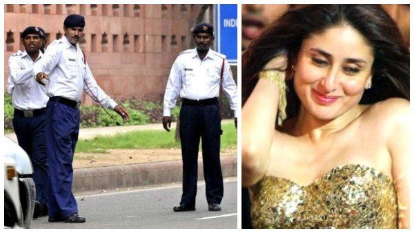 ಟ್ರಾಫಿಕ್‌ ಸಿಗ್ನಲ್‌ ಲೈಟಿಗೆ ನಟಿ ಕರೀನಾ ಮುಖವಿಟ್ಟ ದೆಹಲಿ ಪೊಲೀಸರು!