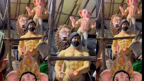 ಗಣಪನ ಹೊತ್ತು ಬಂದ ರಾಕಿ ಬಾಯ್ ಯಶ್!