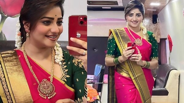 ಕೆಂಪು ಸೀರೆಯಲ್ಲಿ ಮದುಮಗಳಂತೆ ಮಿಂಚಿದ ನಟಿ ರಚಿತಾ ರಾಮ್!