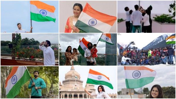ಸ್ವಾತಂತ್ರ್ಯ ಅಮೃತ ಮಹೋತ್ಸವ; ತಾರೆಯರ ಧ್ವಜಾರೋಹಣ ಹೇಗಿತ್ತು?