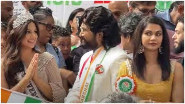 ಹೆಂಡತಿ ಪಕ್ಕ ಇರುವಾಗಲೇ ಬೇರೊಬ್ಬಳ ಜೊತೆ ಏನ್ ಮಾಡ್ತಿದ್ದೀರಾ ಅಲ್ಲು ಅರ್ಜುನ್? ವಿಡಿಯೋ ವೈರಲ್!