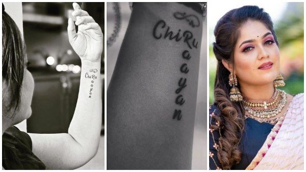 ಎರಡನೇ ಮದುವೆ ಬಗ್ಗೆ ಪ್ರತಿಕ್ರಿಯೆ ನೀಡಿದ ಬೆನ್ನಲ್ಲೇ ಕೈ ಮೇಲೆ ಚಿರು, ರಾಯನ್ ಟ್ಯಾಟು!