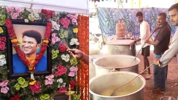 ಶಿವಮೊಗ್ಗ: ಪುನೀತ್ ರಾಜಕುಮಾರ್ ಪುಣ್ಯ ಸ್ಮರಣೆ, 3 ಸಾವಿರ ಜನರಿಗೆ ಬಾಡೂಟ