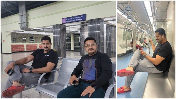 Exclusive: ಮೆಟ್ರೋ ರೈಲಿನಲ್ಲಿ ಅಭಿಷೇಕ್ ಅಂಬರೀಶ್ ಮೊದಲ ಪ್ರಯಾಣ: ಫೋಟೊ ವೈರಲ್!