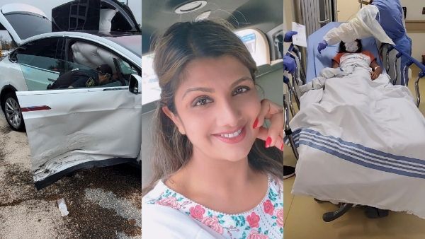 ನಟಿ ರಂಭಾ ಕಾರು ಅಪಘಾತ; ಚಿತ್ರಗಳು ವೈರಲ್