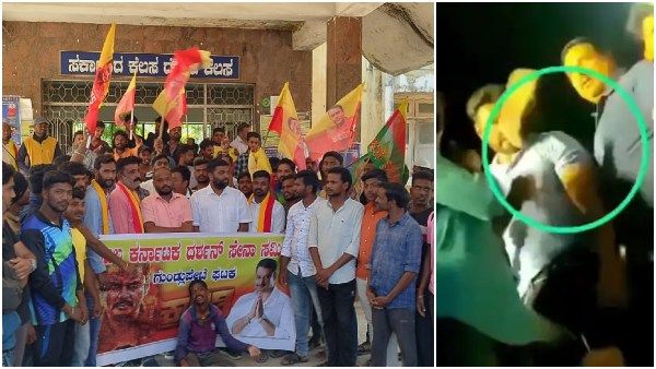 ಗುಂಡ್ಲುಪೇಟೆ: ದರ್ಶನ್ ಮೇಲೆ ಚಪ್ಪಲಿ ಎಸೆತ ಖಂಡಿಸಿ ಅಭಿಮಾನಿಗಳ ಪ್ರತಿಭಟನೆ