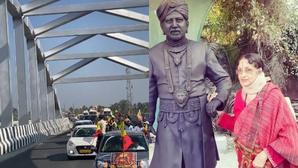 ವಿಷ್ಣು ಸ್ಮಾರಕ ಲೋಕಾರ್ಪಣೆ: ಎರಡು ಕಿಲೋಮೀಟರ್ ಸಾಲು ಸಾಲು ವಾಹನದಲ್ಲಿ ವಿಷ್ಣು ಫ್ಯಾನ್ಸ್ ಜಾಥಾ