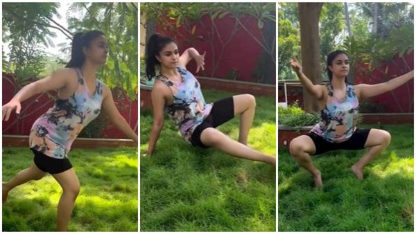 ಶಾರ್ಟ್ ಡ್ರೆಸ್‌ನಲ್ಲಿ ಕೀರ್ತಿ ಸುರೇಶ್ ಯೋಗ: ಅನಿಮಲ್ ಫ್ಲೋ ಮಾಡಿ ಹಿರಿಹಿರಿ ಹಿಗ್ಗಿದ ಮಹಾನಟಿ