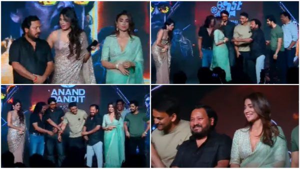 'ಕಬ್ಜ' ನಿರ್ದೇಶಕ ಫಾಲೋ ಮಾಡಿ ವೇದಿಕೆ ಮೇಲೆ ಕಾಲೆಳೆದ ಶ್ರಿಯಾ ಶರಣ್: ನಾಚಿ ನೀರಾದ ಆರ್‌. ಚಂದ್ರು