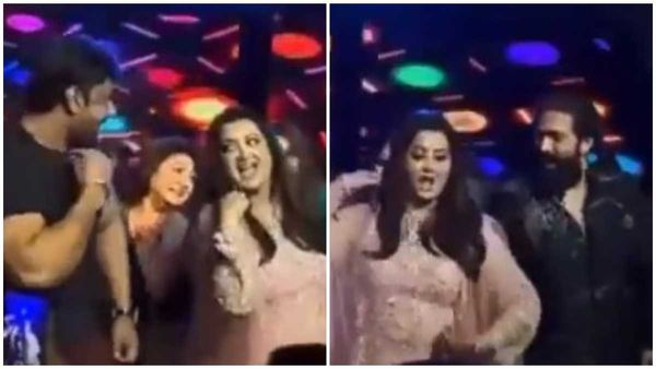 ಅಭಿವಾ ಪಾರ್ಟಿಯಲ್ಲಿ ಜೋಡೆತ್ತು ಡ್ಯಾನ್ಸ್: 'ಹೇ ಜಲೀಲಾ' ಎಂದು ಕುಣಿದ ದರ್ಶನ್, ಯಶ್, ಸುಮಲತಾ