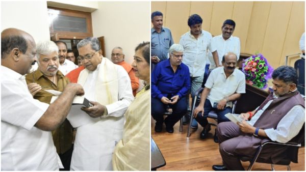 ಬಜೆಟ್ ಬಳಿಕ ಸಿಎಂ, ಡಿಸಿಎಂ ಭೇಟಿಯಾದ ಫಿಲ್ಮ್ ಚೇಂಬರ್ ಸದಸ್ಯರು:ಸಹಾಯ ಧನ,ಟಿಕೆಟ್ ಬೆಲೆ ಕುರಿತು ಮನವಿ