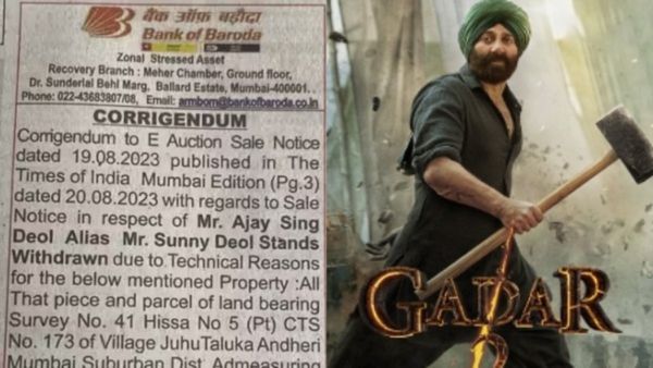 'ತಾಂತ್ರಿಕ ಕಾರಣ': ನಟ ಸನ್ನಿ ಡಿಯೋಲ್ ಬಂಗಲೆ ಹರಾಜು ನೋಟಿಸ್ ಹಿಂಪಡೆದ ಬ್ಯಾಂಕ್!