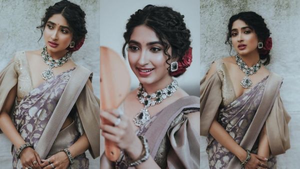 ಸೀರೆಯಲ್ಲಿ ಸಾನ್ಯಾ ಅಯ್ಯರ್ ಫೋಟೋಶೂಟ್, 'ಗೌರಿ'ಯ ನೆಕ್ಲೆಸ್ ಮೇಲೆ ಫ್ಯಾನ್ಸ್ ಕಣ್ಣು!