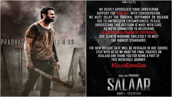 Salaar Coming Soon: 'ಸಲಾರ್' ಪೋಸ್ಟ್‌ಪೋನ್ ಎಂದ ಹೊಂಬಾಳೆ.. ಹೊಸ ರಿಲೀಸ್ ಡೇಟ್ ಮಾತ್ರ ಹೇಳಿಲ್ಲ!