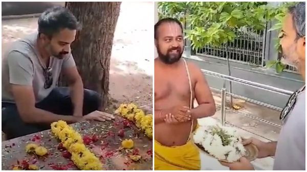 Prashanth Neel: 'ಸಲಾರ್' ಹೆಸರಲ್ಲಿ ಪುರೋಹಿತರ ಅರ್ಚನೆ: ತಂದೆ ಸಮಾಧಿ ಎದುರು ನೀಲ್ ಭಾವುಕ