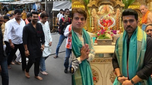 Ram Charan: ಬರಿಗಾಲಿನಲ್ಲಿ ಮುಂಬೈಗೆ ಬಂದ ನಟ ರಾಮ್ ಚರಣ್, ಸಿದ್ಧಿ ವಿನಾಯಕ ದೇಗುಲಕ್ಕೆ ಭೇಟಿ