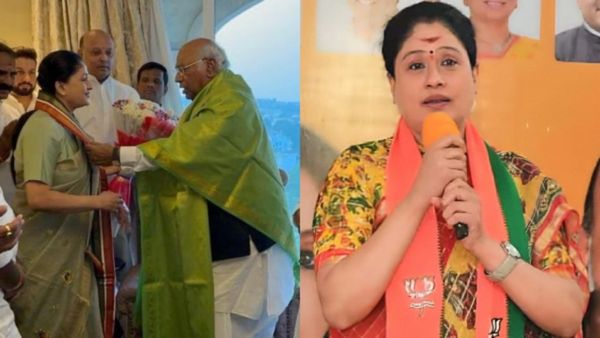 Vijayashanthi: 'ಕಮಲ' ಎಸೆದು 'ಕೈ' ಹಿಡಿದ ನಟಿ ವಿಜಯಶಾಂತಿ, ಮುಂದಿನ ನಡೆಯೇನು?