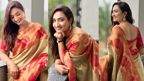 ಸಾಂಪ್ರದಾಯಿಕ ಉಡುಪಿನಲ್ಲಿ ಕಾಣಿಸಿಕೊಂಡ ವೈಷ್ಣವಿ ಗೌಡ, ಸಾಕ್ಷತ್ ಸೀತೆಯೇ ಎಂದ ಫ್ಯಾನ್ಸ್!