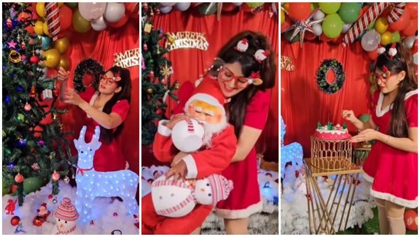 ಮಿನಿ ಡ್ರೆಸ್‌ನಲ್ಲಿ ಕೇಕ್ ಕತ್ತರಿಸಿ ಕ್ರಿಸ್‌ಮಸ್ ಆಚರಿಸಿದ ಸ್ವೀಟಿ ರಾಧಿಕಾ: ಜೀವಂತ ಉಡುಗೊರೆ ಕಂಡು ಪುಳಕ