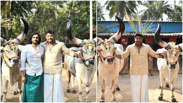 ಅಣ್ಣಾವ್ರ ಕುಟುಂಬದ ಕುಡಿ ಧ್ರುವನ್ ಜೊತೆ ದರ್ಶನ್ ಸಂಕ್ರಾಂತಿ; ಹಬ್ಬದಂದು ದಾಸ ಹೇಳಿದ್ದೇನು'?