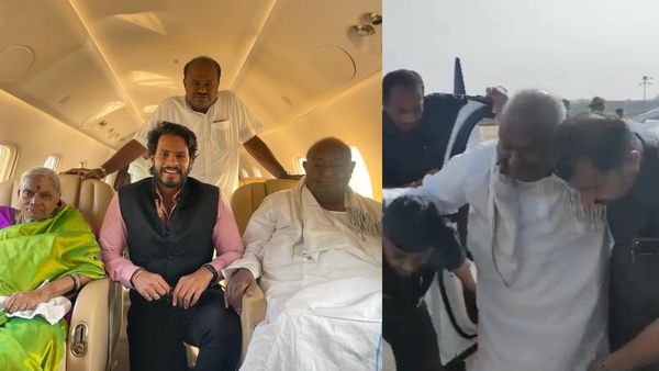 ವಿಶೇಷ ವಿಮಾನದಲ್ಲಿ ಅಯೋಧ್ಯೆಗೆ ಹೊರಟ ಯುವರಾಜ; ತಂದೆ ,ಅಜ್ಜಿ ತಾತ ಜೊತೆ ನಿಖಿಲ್ ಪ್ರಯಾಣ!