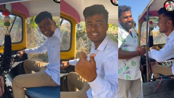 ಡ್ರೋನ್ ಹಾರಿಸೋದು ನಿಲ್ಲಿಸಿ ಅಭಿಮಾನಿಯ ಆಟೋ ಏರಿದ ಪ್ರತಾಪ್; 