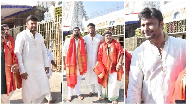 ತಿರುಪತಿ ತಿಮ್ಮಪ್ಪನ ಪಾದಕ್ಕೆರಗಿದ 'ಕಾಟೇರ'; 'ಡೆವಿಲ್' ಆರಂಭಕ್ಕೂ ಮುನ್ನ ತಿಮ್ಮಪ್ಪನ ದರ್ಶನ..