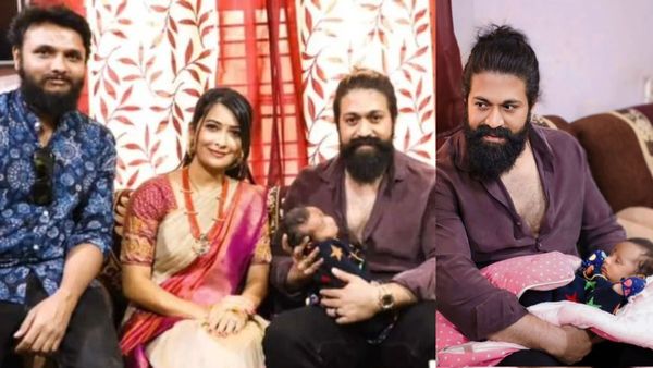 ಆಪ್ತ ಸಹಾಯಕ ಚೇತನ್ ಮನೆಗೆ ರಾಕಿಂಗ್ ಜೋಡಿ ಭೇಟಿ; ಸಹಾಯಕನ ಮಗುವಿಗೆ ಚಿನ್ನದ ಸರ ಉಡುಗೊರೆ