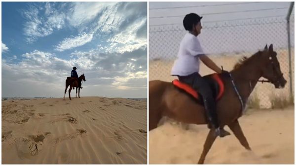 ದುಬೈನಲ್ಲಿ ನಟ ದರ್ಶನ್ ಪುತ್ರ ವಿನೀಶ್ ಕುದುರೆ ಸವಾರಿ ಜೋರು; ವಿಡಿಯೋ ವೈರಲ್