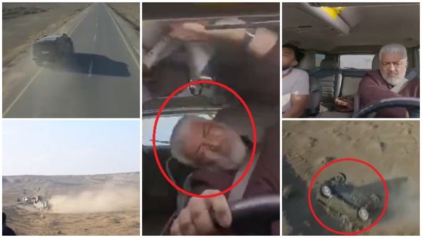 ಚಿತ್ರೀಕರಣದ ವೇಳೆ ತಮಿಳು ನಟ ಅಜಿತ್ ಕಾರು ಪಲ್ಟಿಯಾಗಿ ಅಪಘಾತ; ಬೆಚ್ಚಿಬಿದ್ದ ಫ್ಯಾನ್ಸ್