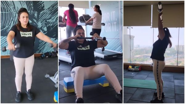 ಜಿಮ್‌ನಲ್ಲಿ ಪೂಜಾ ಗಾಂಧಿ ಕಸರತ್ತು: ಮಳೆ ಹುಡುಗಿ ವ್ಯಾಯಾಮ ಮಾಡುತ್ತಿರುವ ವಿಧಾನ ತಪ್ಪೇ?