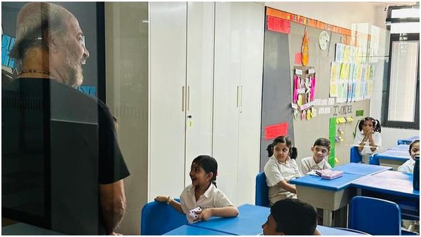 ಮೊಮ್ಮಗನ ಜೊತೆ ಶಾಲೆಗೆ ಹೋದ ಸೂಪರ್ ಸ್ಟಾರ್ ರಜನಿಕಾಂತ್