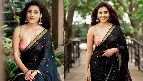 ಕಪ್ಪು ಸೀರೆಯುಟ್ಟು ಮಿಂಚಿದ 'ಅಮೃತಧಾರೆ' ಮಹಿಮಾ; ಸಾರಾ ಅಣ್ಣಯ್ಯ ಲುಕ್‌ಗೆ ನೆಟ್ಟಿಗರು ಕ್ಲೀನ್ ಬೋಲ್ಡ್