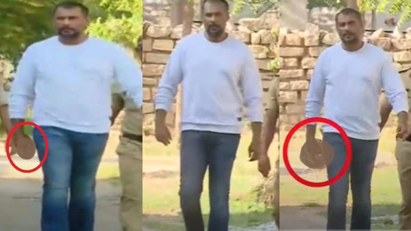 ಮಾಧ್ಯಮದ ಕ್ಯಾಮರಾಗೆ ದರ್ಶನ್ ಕೈ ಸನ್ನೆ? 