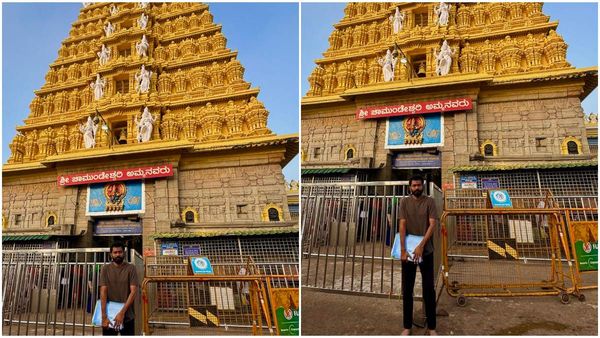 ಒಂದು 'ಪುಷ್ಪ' ಹತ್ತು 'ಕೆಜಿಎಫ್‌'ಗೆ ಸಮ ಎಂದಿದ್ದ ನಿರ್ದೇಶಕ ಚಾಮುಂಡಿ ಬೆಟ್ಟಕ್ಕೆ ಭೇಟಿ