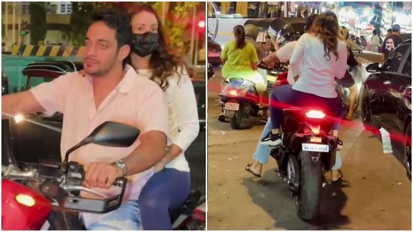 ಕ್ಯಾಮರಾ ಕಂಡು ಬೆಚ್ಚಿ ಬಿದ್ದ ಚೆಲುವೆ, ಹೆಲ್ಮೆಟ್ ಮರೆತು ಬಾಯ್‌ಫ್ರೆಂಡ್ ಜೊತೆ ಪೇರಿ ಕಿತ್ತ ನಟಿ ..!