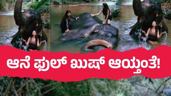 ಶ್ರೀಲಂಕಾದಲ್ಲಿ ಆನೆ ಮೈ ಉಜ್ಜಿದ ನಿವೇದಿತಾ ಗೌಡ ಅಂಡ್ ಮಮ್ಮಿ; ಕಾಮೆಂಟ್ಸ್ ಓದಿ ಮರ್ರೆ