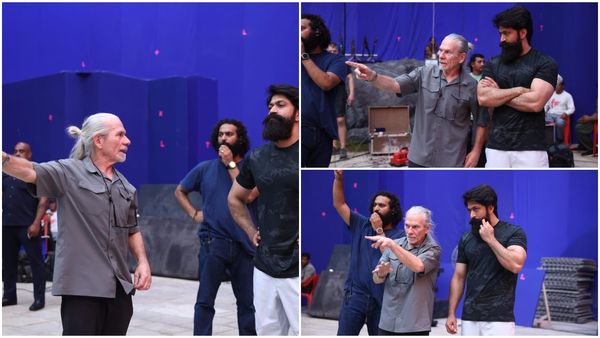 'ರಾಮಾಯಣ' ಸೆಟ್‌ನಲ್ಲಿ ಹಾಲಿವುಡ್ ಸ್ಟಂಟ್ ಮಾಸ್ಟರ್; ರಾವಣನಾಗಿ ಯಶ್ ಖದರ್ ಹೇಗಿದೆ ನೋಡಿ