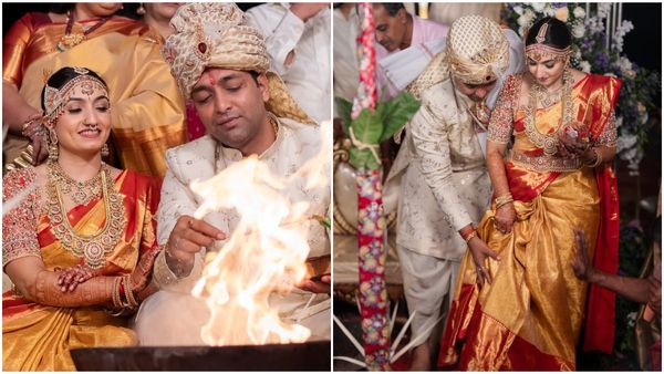 ಅದ್ಧೂರಿ ಮದುವೆ ಫೋಟೊಗಳನ್ನು ಹಂಚಿಕೊಂಡ 'ಸೀತಾರಾಮ' ನಟಿ ವೈಷ್ಣವಿ ಗೌಡ