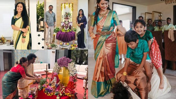 ಯಶ್, ದರ್ಶನ್, ಧನು.. ತಾರೆಯರ ಮನೆಯಲ್ಲಿ ವರಲಕ್ಷ್ಮಿ ವ್ರತ; ಅಪ್ಪನ ಬೆನ್ನೇರಿದ ಯಥರ್ವ್, ಐರಾ