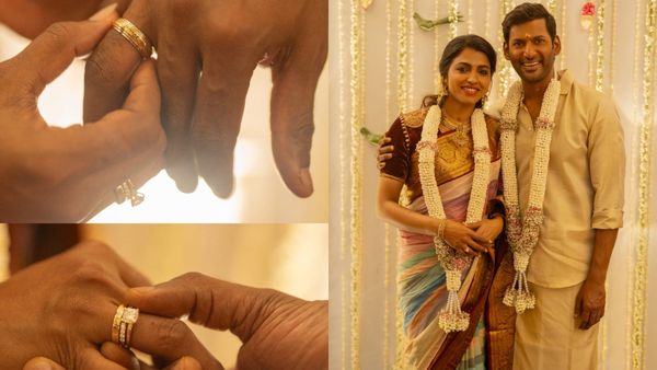 48ನೇ ವರ್ಷದಲ್ಲಿ ನಟಿ ಸಾಯಿ ಧನ್ಷಿಕಾ ಜೊತೆ ನಿಶ್ಚಿತಾರ್ಥ ಮಾಡಿಕೊಂಡ ವಿಶಾಲ್; ಫೋಟೊ ವೈರಲ್