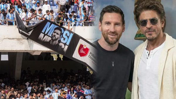 ಫುಟ್‌ಬಾಲ್ ದಂತಕತೆಯನ್ನು ಭೇಟಿಯಾದ ಶಾರುಖ್ ಖಾನ್, ರಣಾಂಗಣವಾದ ಕೋಲ್ಕತ್ತಾ ಸ್ಟೇಡಿಯಂ