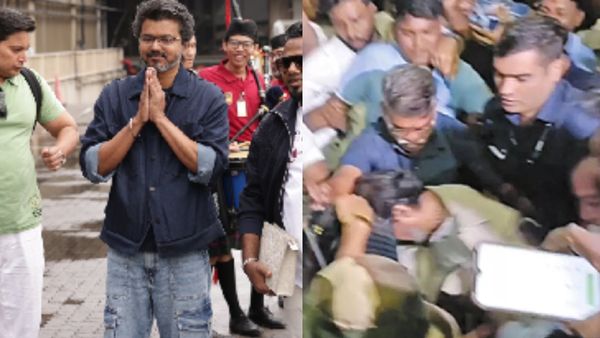 ಕಿಕ್ಕಿರಿದ ಅಭಿಮಾನಿಗಳ ನಡುವೆ ಚೆನ್ನೈ ಏರ್‌ಪೋರ್ಟ್‌ನಲ್ಲಿ ಮುಗ್ಗಿರಿಸಿದ ದಳಪತಿ ವಿಜಯ್; ಏನಾಯ್ತು?