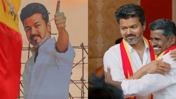 ತಮಿಳು ನಟ ದಳಪತಿ ವಿಜಯ್ ವಿರುದ್ಧ ಧಿಕ್ಕಾರ ಕೂಗಿ ಮರೀನಾ ಬೀಚ್‌ನಲ್ಲಿ ನಟಿ ಪ್ರತಿಭಟನೆ